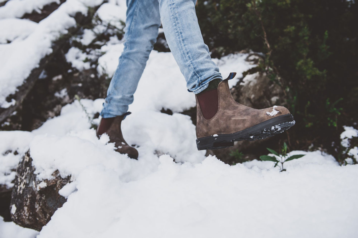 Blundstone Winter Thermal Classic 584 - Rustic Brown Leather | Insulated, Durable Pull-On Boots