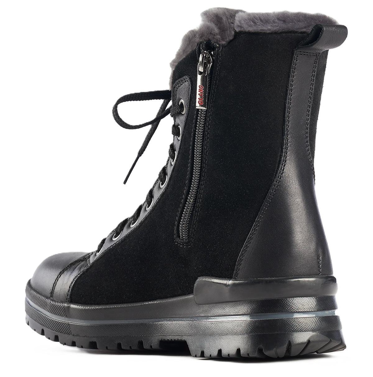 Olang Zaide Nero/Black Women's Winter Boots | Warm & Waterproof with Grips
