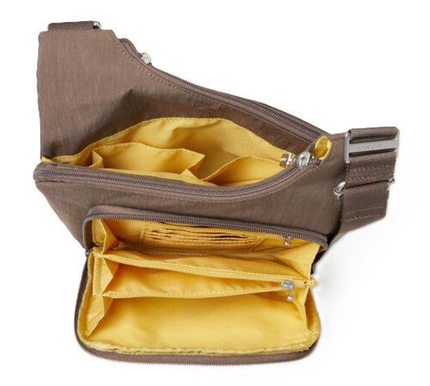 Baggallini Criss Cross Crossbody Portabello - Grady’s Feet Essentials - Baggallini