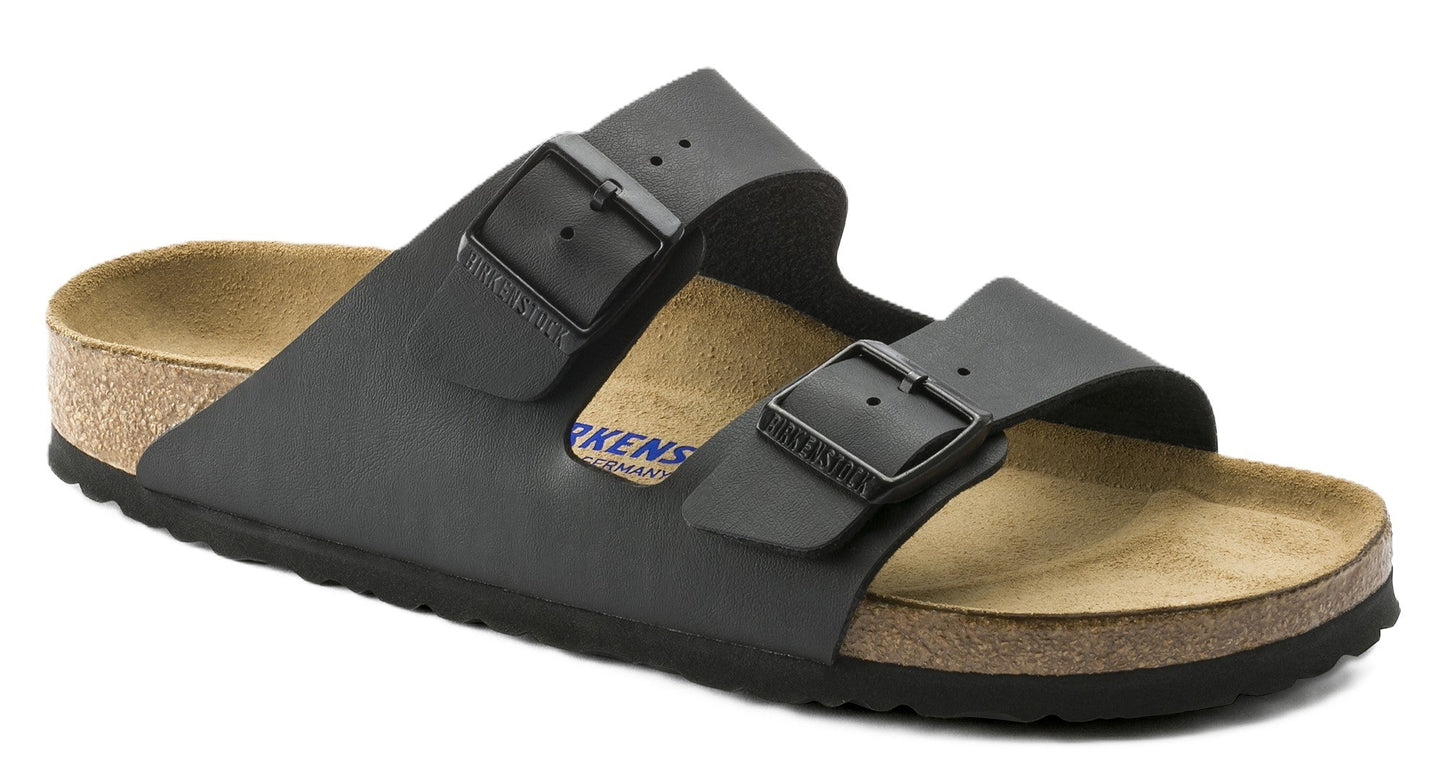 Birkenstock Arizona Sandals - Black Birko - Flor | Soft Footbed - Grady’s Feet Essentials - Birkenstock