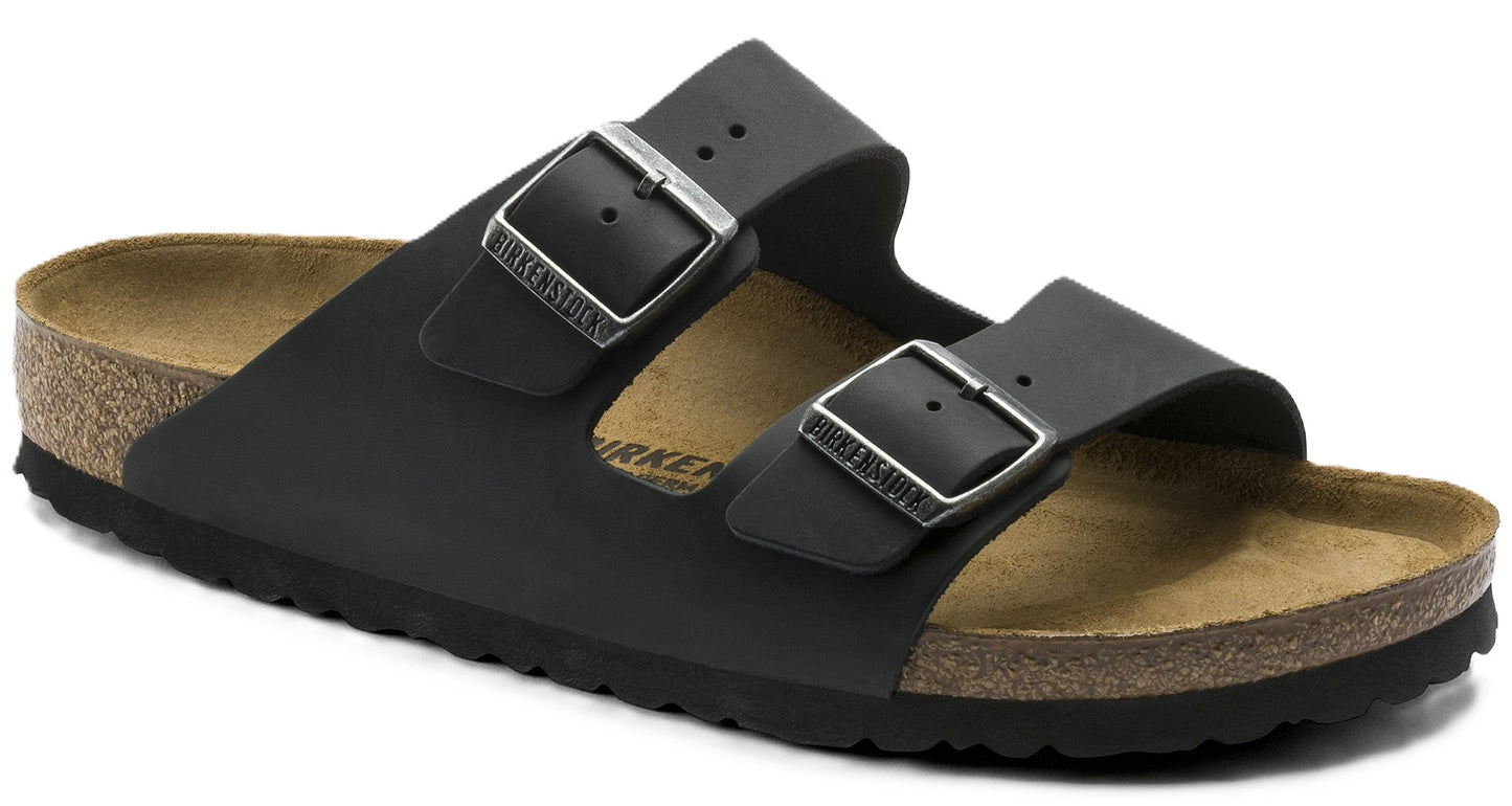 Birkenstock Arizona Sandals - Black Oiled Leather | Comfortable Cork Footbed - Grady’s Feet Essentials - Birkenstock