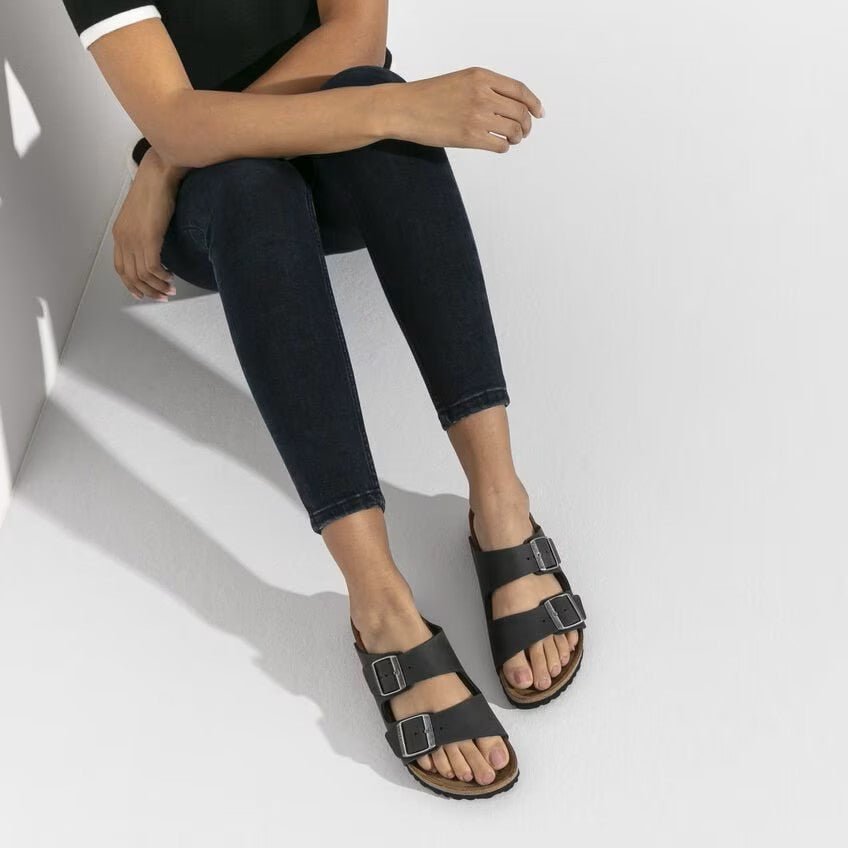 Birkenstock Arizona Sandals - Black Oiled Leather | Soft Footbed - Grady’s Feet Essentials - Birkenstock