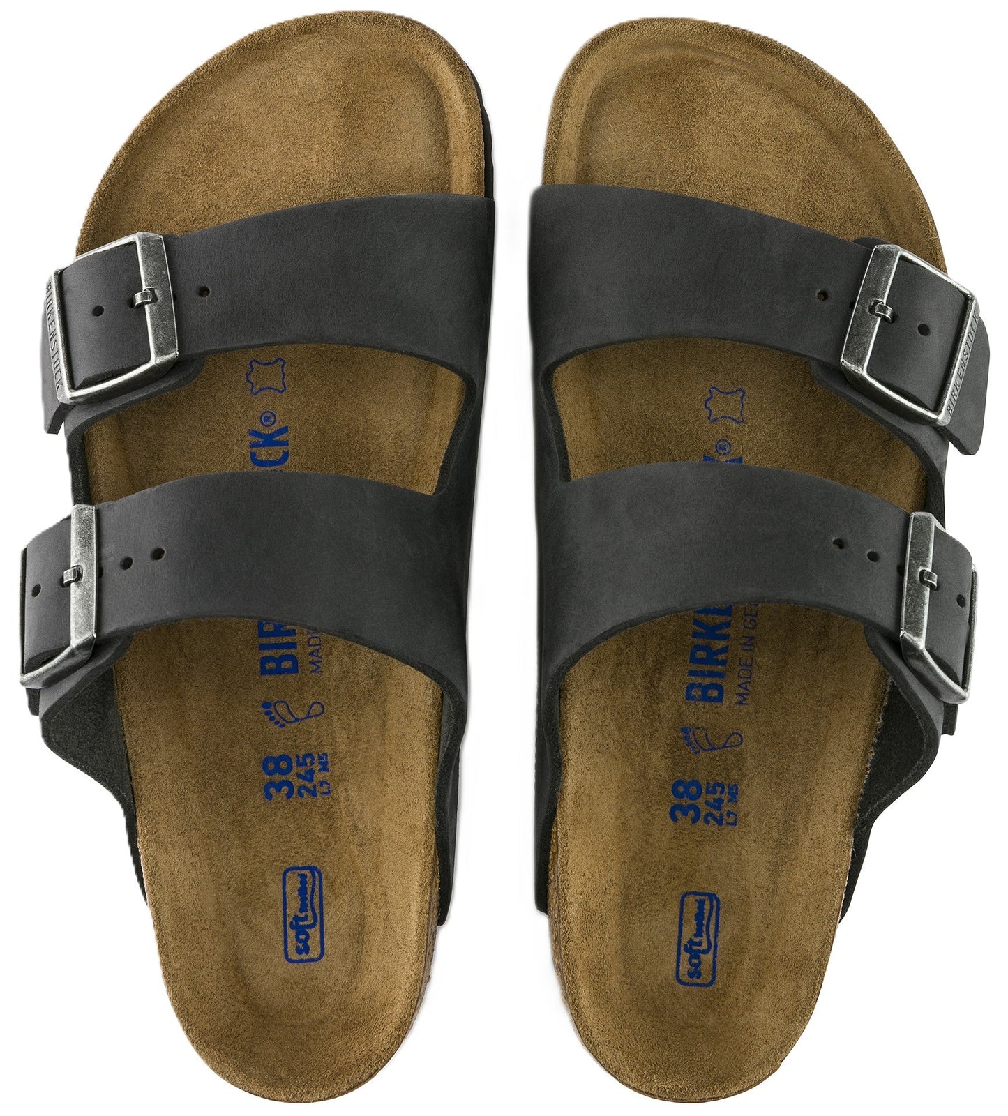 Birkenstock Arizona Sandals - Black Oiled Leather | Soft Footbed - Grady’s Feet Essentials - Birkenstock