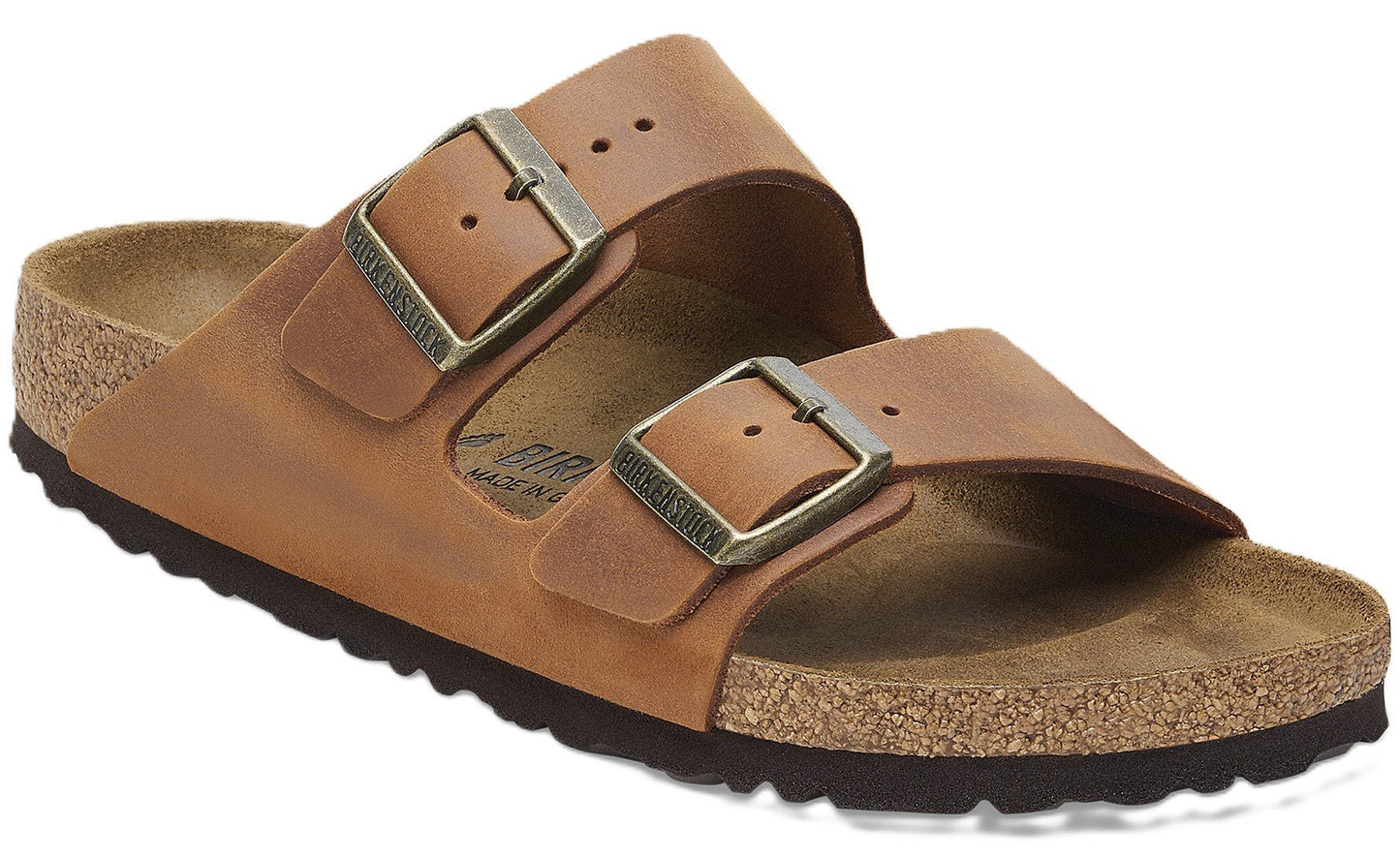 Birkenstock Arizona Sandals - Cognac Oiled Leather | Comfortable Cork Footbed - Grady’s Feet Essentials - Birkenstock