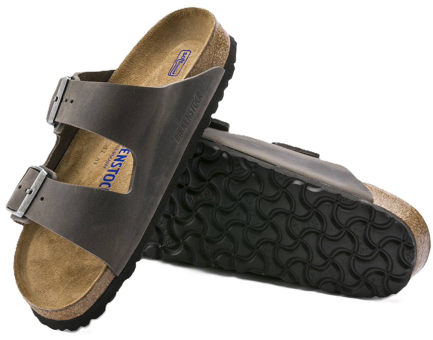 Birkenstock Arizona Sandals - Iron Oiled Leather | Soft Footbed - Grady’s Feet Essentials - Birkenstock