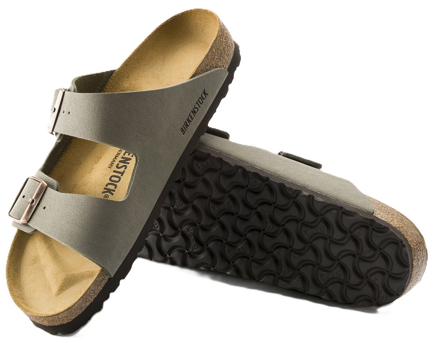 Birkenstock Arizona Sandals - Stone Birkibuc | Comfortable Cork Footbed - Grady’s Feet Essentials - Birkenstock