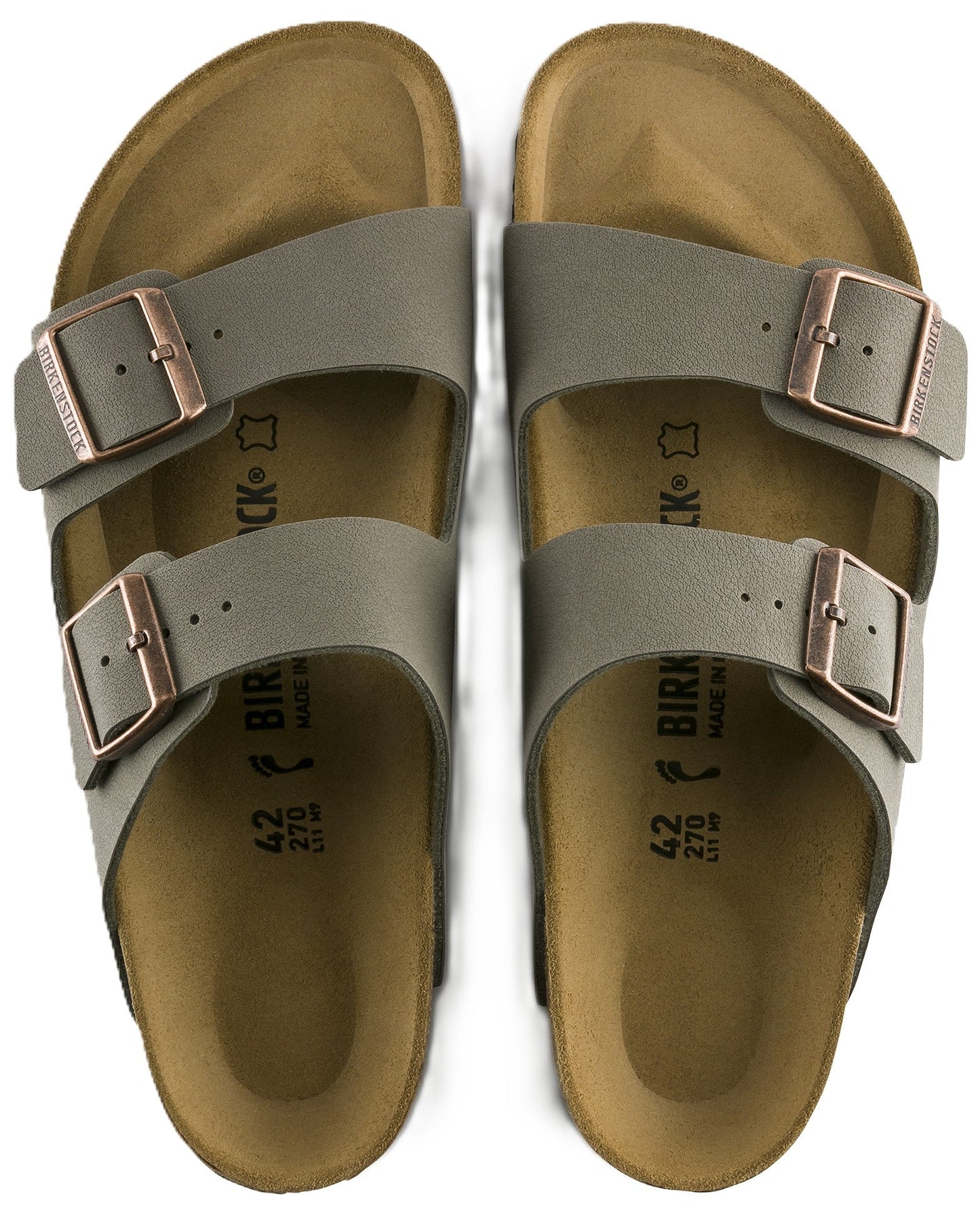 Birkenstock Arizona Sandals - Stone Birkibuc | Comfortable Cork Footbed - Grady’s Feet Essentials - Birkenstock