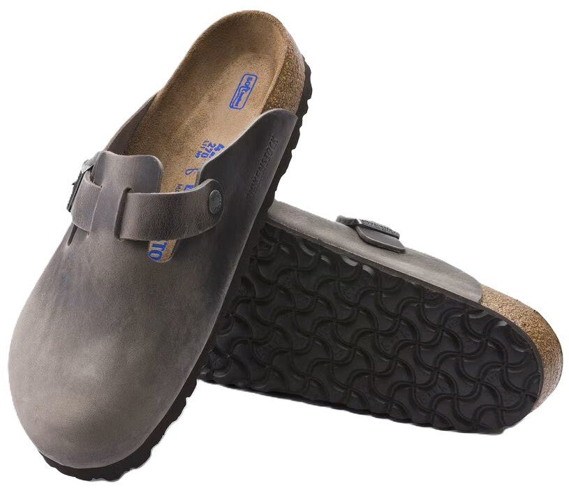 Birkenstock Boston Clog - Iron Oiled Leather | Soft Footbed - Grady’s Feet Essentials - Birkenstock