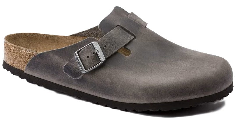 Birkenstock Boston Clog - Iron Oiled Leather | Soft Footbed - Grady’s Feet Essentials - Birkenstock