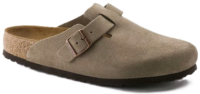 Birkenstock Boston Clog - Taupe Suede Leather | Soft Footbed - Grady’s Feet Essentials - Birkenstock