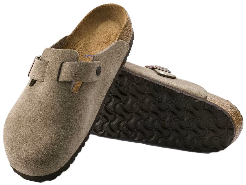 Birkenstock Boston Clog - Taupe Suede Leather | Soft Footbed - Grady’s Feet Essentials - Birkenstock
