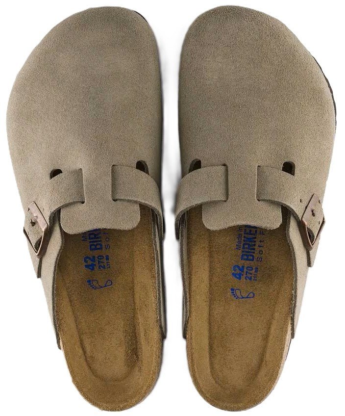 Birkenstock Boston Clog - Taupe Suede Leather | Soft Footbed - Grady’s Feet Essentials - Birkenstock