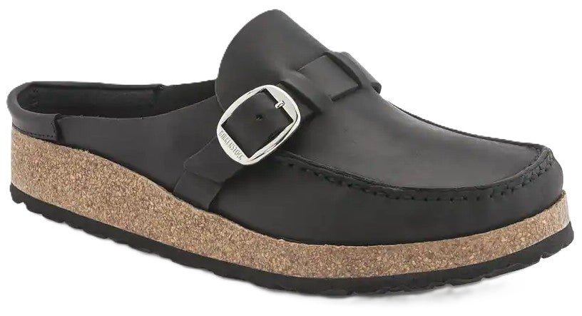 Birkenstock Buckley Clog - Black Oiled Leather | Comfortable Cork Footbed - Grady’s Feet Essentials - Birkenstock