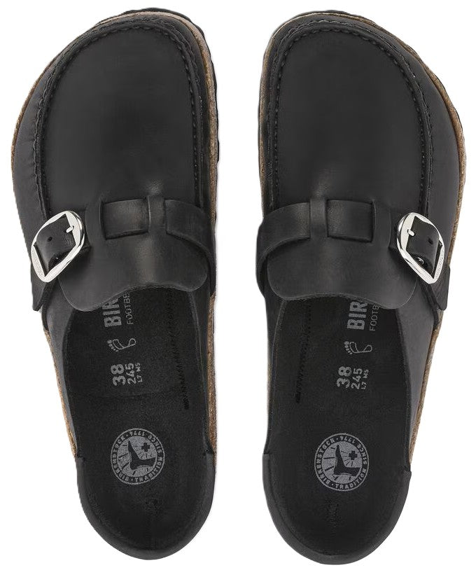 Birkenstock Buckley Clog - Black Oiled Leather | Comfortable Cork Footbed - Grady’s Feet Essentials - Birkenstock