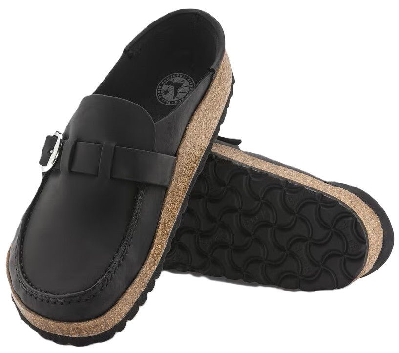 Birkenstock Buckley Clog - Black Oiled Leather | Comfortable Cork Footbed - Grady’s Feet Essentials - Birkenstock