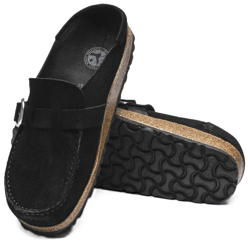 Birkenstock Buckley Clog - Black Suede Leather | Comfortable Cork Footbed - Grady’s Feet Essentials - Birkenstock