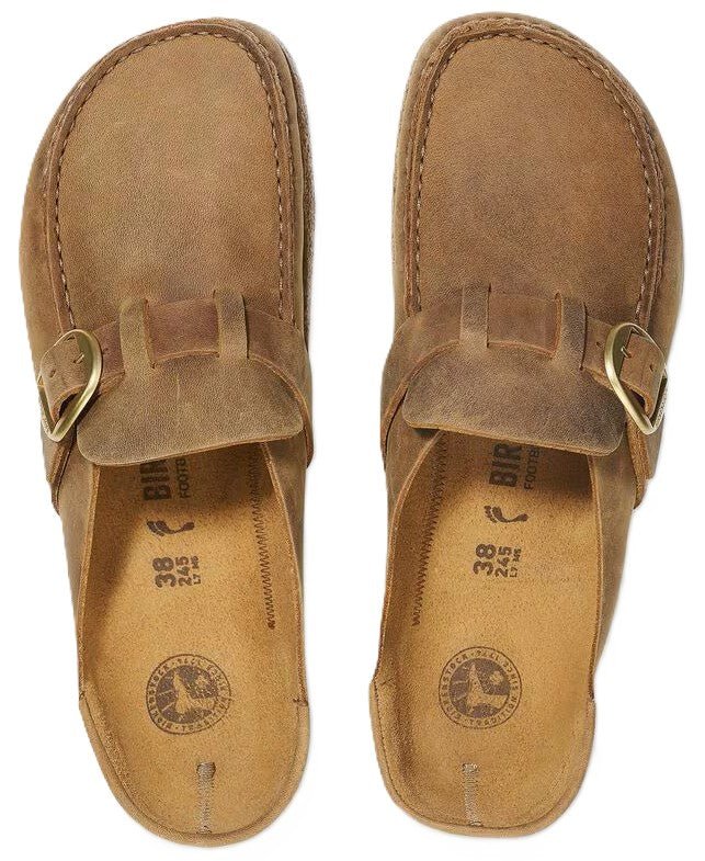 Birkenstock Buckley Clog - Cognac Oiled Leather | Comfortable Cork Footbed - Grady’s Feet Essentials - Birkenstock
