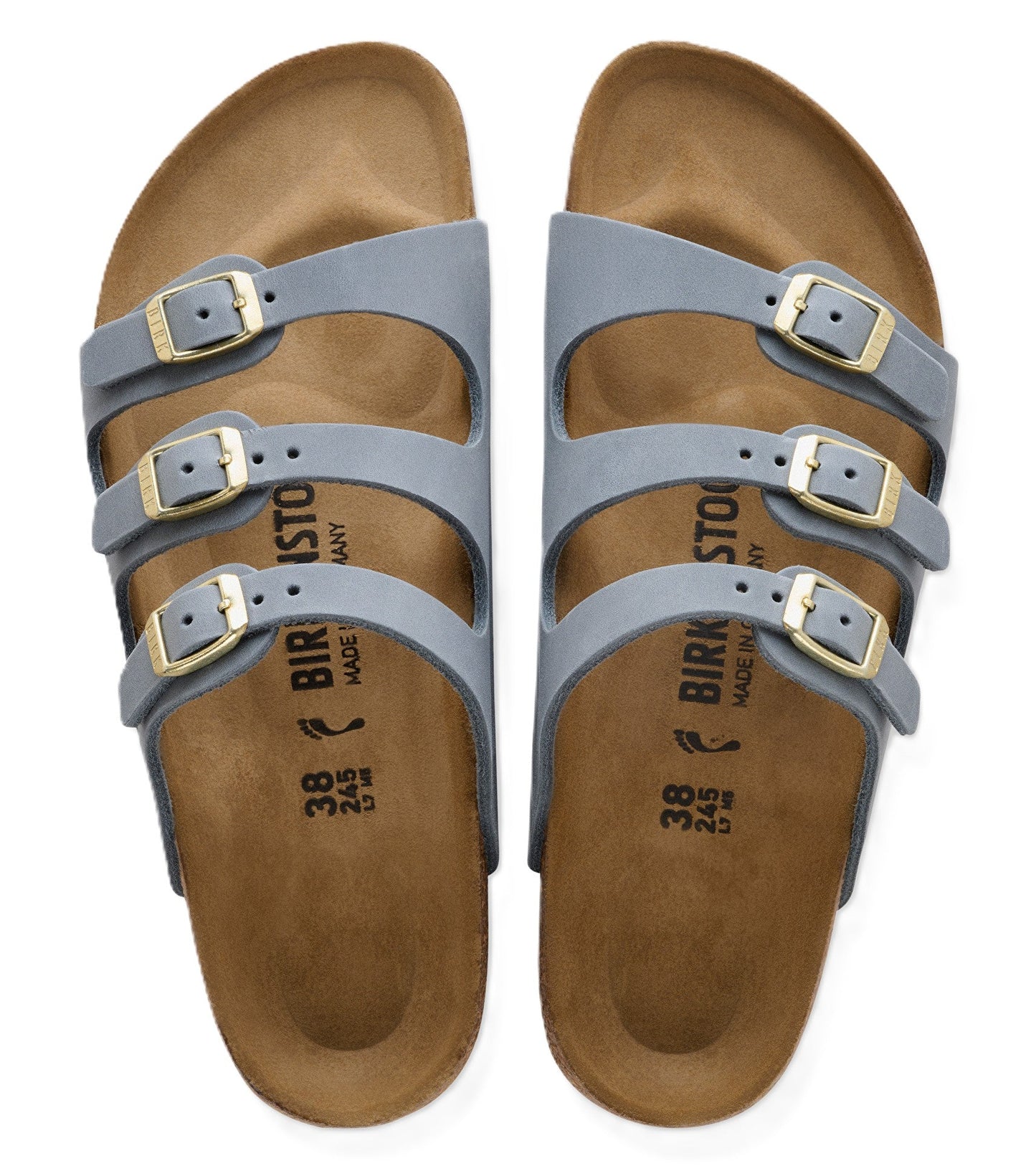 Birkenstock Florida Sandals - Basalt Grey Oiled Leather | Comfortable Cork Footbed - Grady’s Feet Essentials - Birkenstock