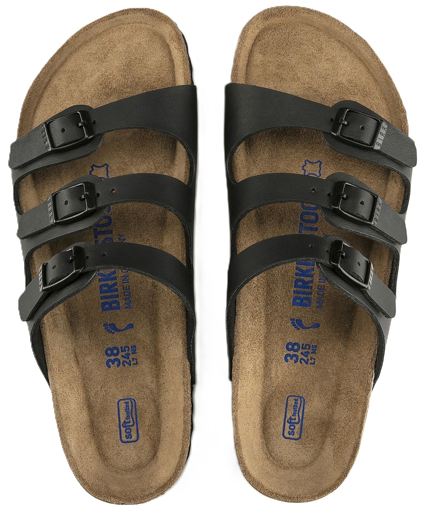Birkenstock Florida Sandals - Black Birko - Flor | Soft Footbed - Grady’s Feet Essentials - Birkenstock