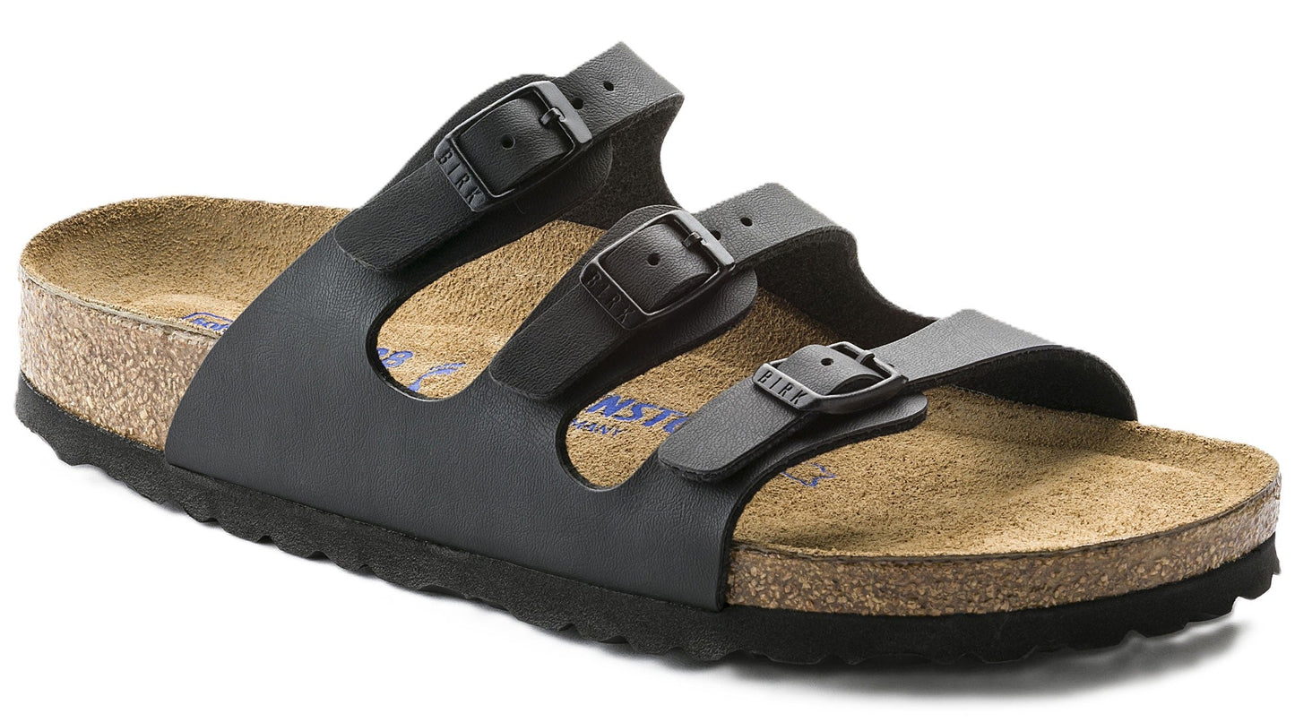 Birkenstock Florida Sandals - Black Birko - Flor | Soft Footbed - Grady’s Feet Essentials - Birkenstock