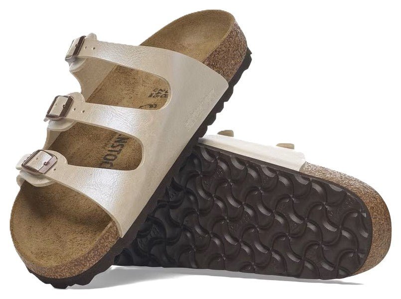 Birkenstock Florida Sandals - Graceful Pearl White Birko - Flor | Comfortable Cork Footbed - Grady’s Feet Essentials - Birkenstock