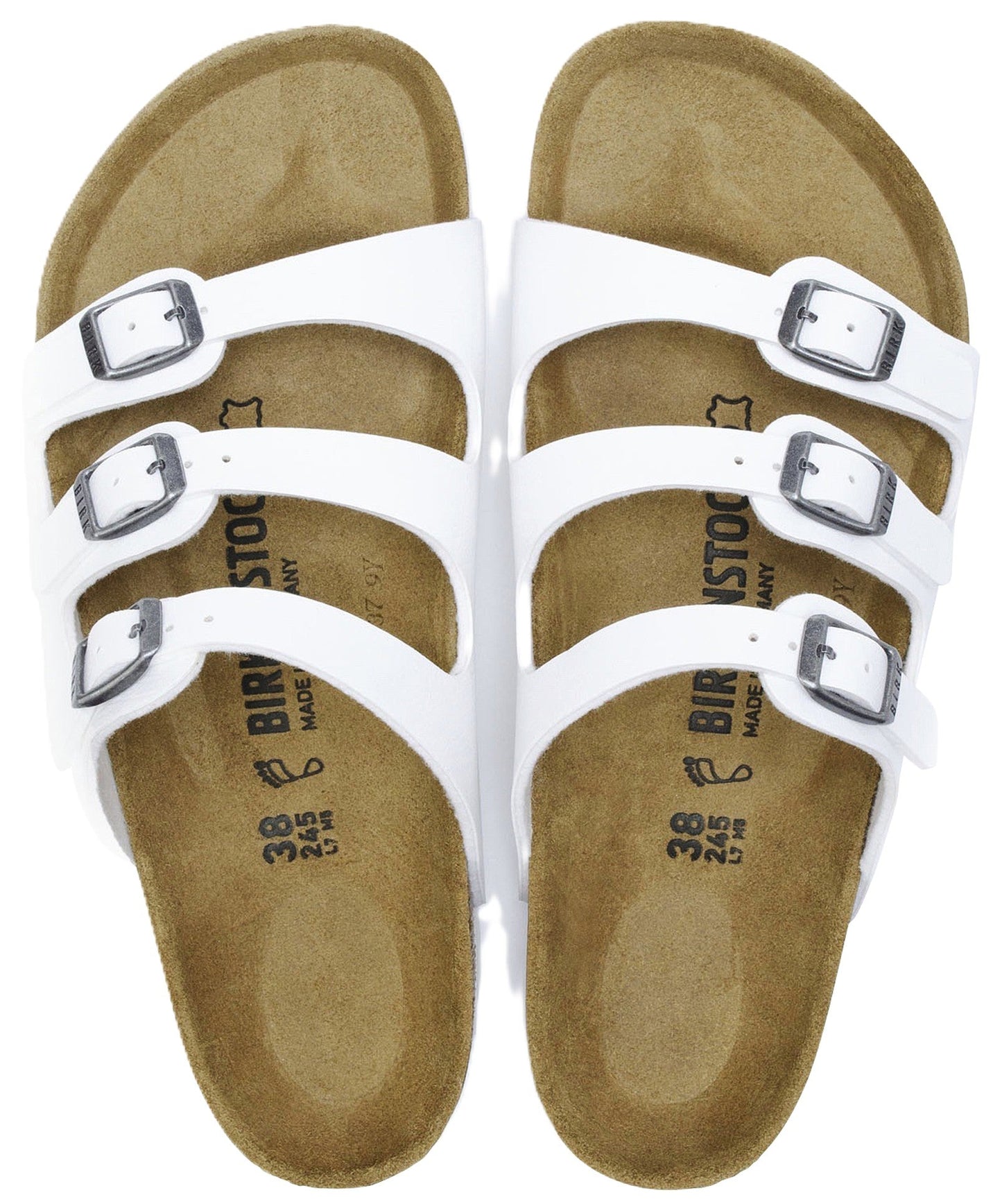 Birkenstock Florida Sandals - White Birko - Flor | Comfortable Cork Footbed - Grady’s Feet Essentials - Birkenstock