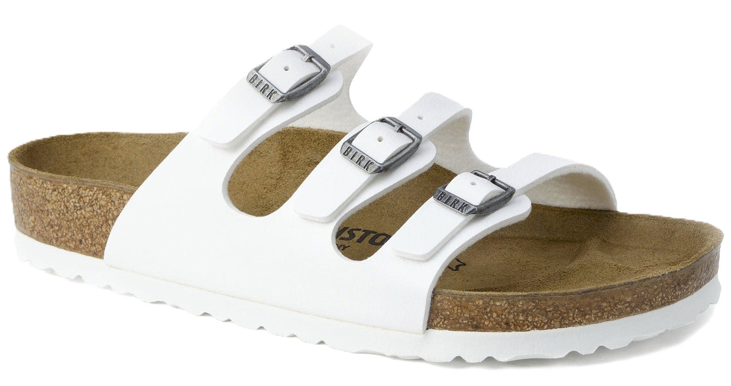 Birkenstock Florida Sandals - White Birko - Flor | Comfortable Cork Footbed - Grady’s Feet Essentials - Birkenstock