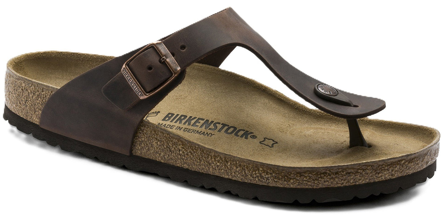 Birkenstock Gizeh Sandals - Habana Oiled Leather | Comfortable Cork Footbed - Grady’s Feet Essentials - Birkenstock