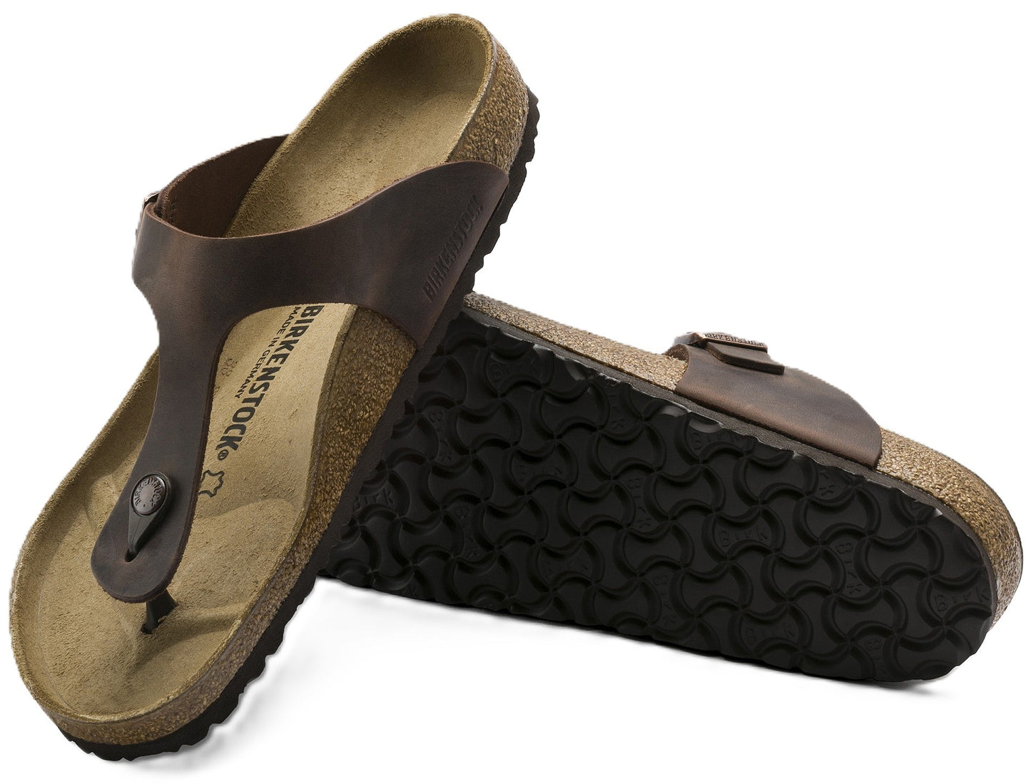 Birkenstock Gizeh Sandals - Habana Oiled Leather | Comfortable Cork Footbed - Grady’s Feet Essentials - Birkenstock