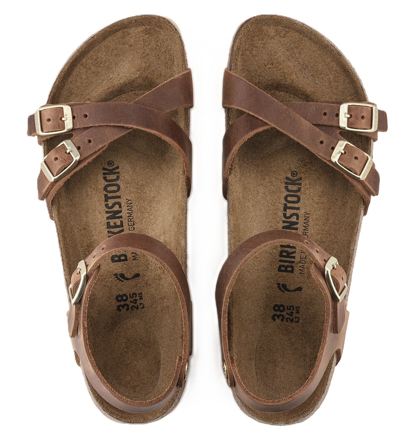 Birkenstock Kumba Sandals - Cognac Oiled Leather | Comfortable Cork Footbed - Grady’s Feet Essentials - Birkenstock