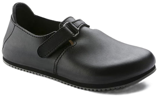 Birkenstock Linz Professional Shoe - Black Leather | Comfortable Cork Footbed - Grady’s Feet Essentials - Birkenstock