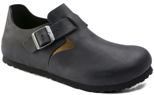 Birkenstock London Shoe - Black Oiled Leather | Comfortable Cork Footbed - Grady’s Feet Essentials - Birkenstock