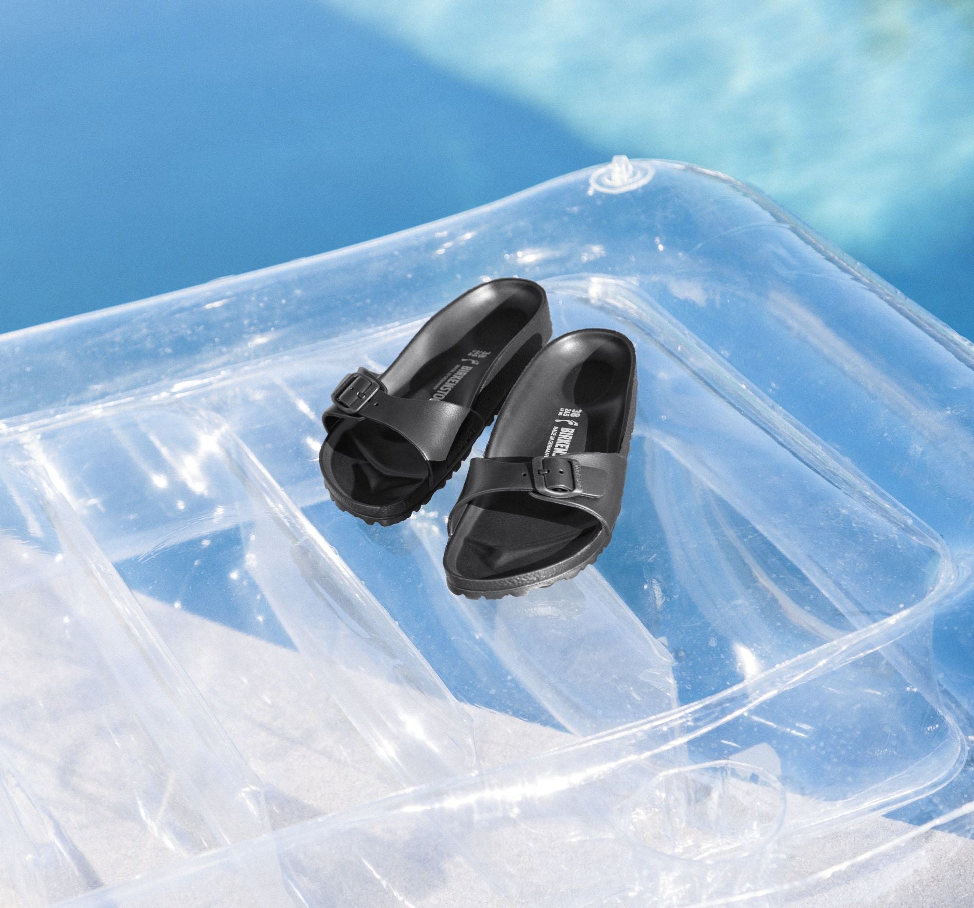Birkenstock Madrid Sandals – Black EVA Essentials | Waterproof Comfortable Slides - Grady’s Feet Essentials - Birkenstock