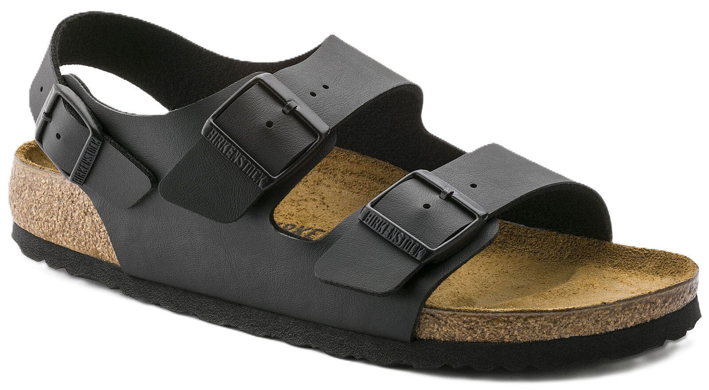 Birkenstock Milano Sandals - Black Birko - Flor | Comfortable Cork Footbed - Grady’s Feet Essentials - Birkenstock