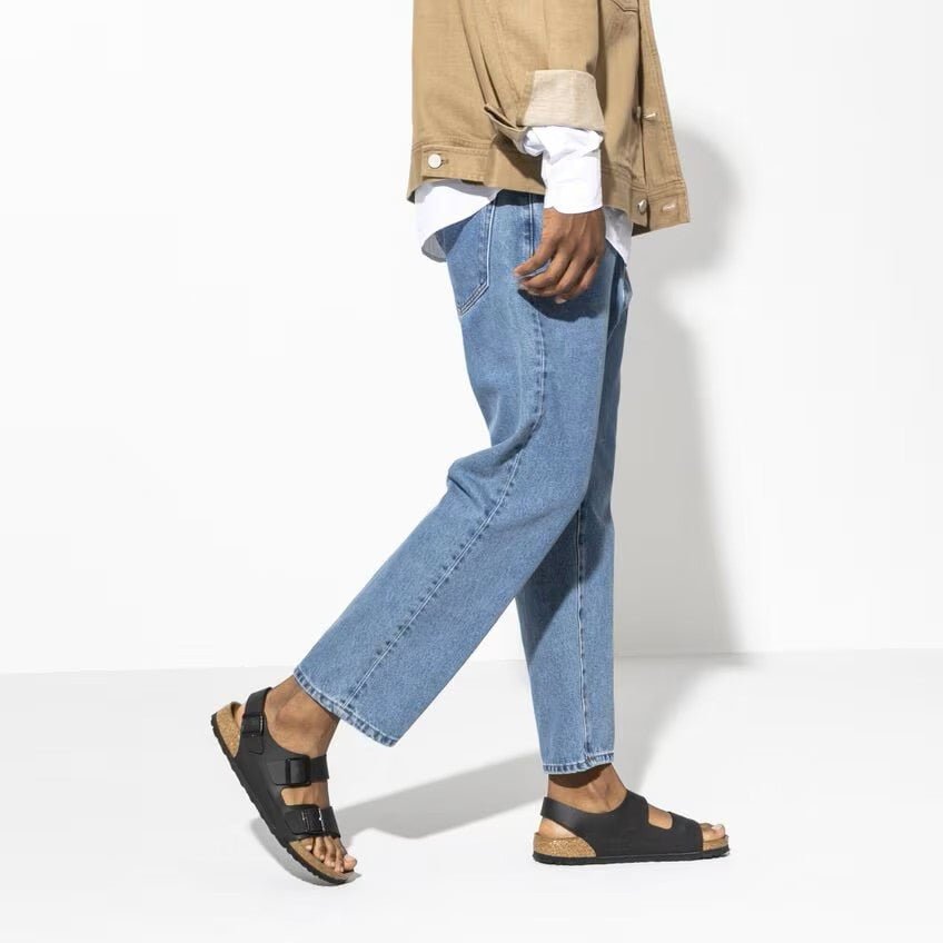 Birkenstock Milano Sandals - Black Birko - Flor | Comfortable Cork Footbed - Grady’s Feet Essentials - Birkenstock