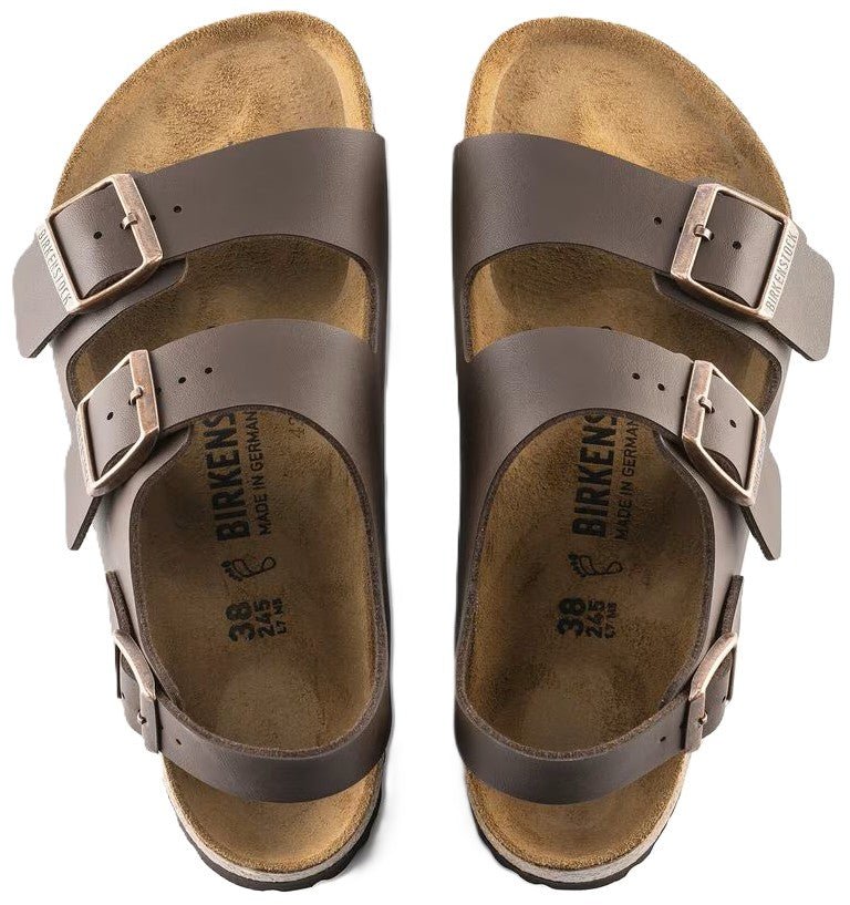 Birkenstock Milano Sandals - Dark Brown Birko - Flor | Comfortable Cork Footbed - Grady’s Feet Essentials - Birkenstock