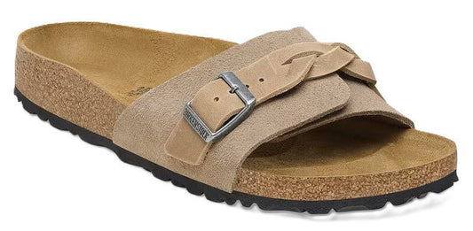 Birkenstock Oita Braid Sandals - Taupe Suede Leather | Comfortable Cork Footbed - Grady’s Feet Essentials - Birkenstock
