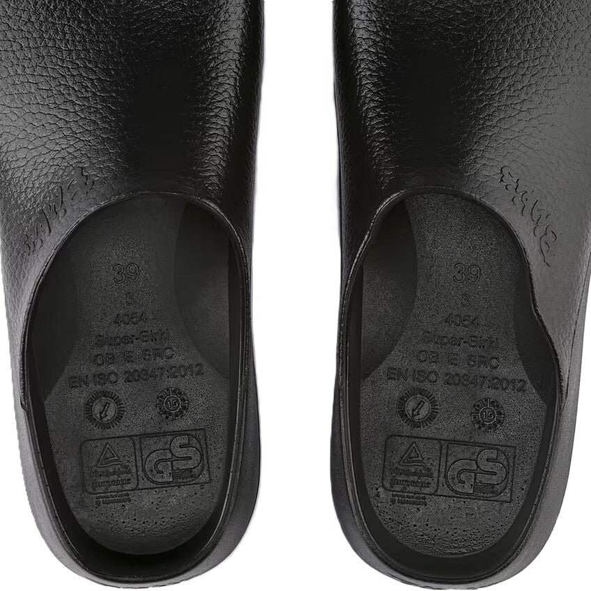 Birkenstock Super - Birki Professional Clog - Black Polyurethane | Replaceable Cork Footbed - Grady’s Feet Essentials - Birkenstock