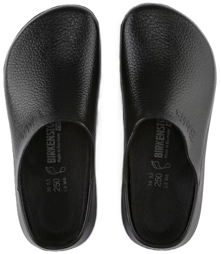 Birkenstock Super - Birki Professional Clog - Black Polyurethane | Replaceable Cork Footbed - Grady’s Feet Essentials - Birkenstock
