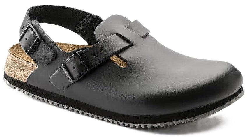 Birkenstock Tokio Super Grip Clog - Black Leather | Comfortable Cork Footbed - Grady’s Feet Essentials - Birkenstock