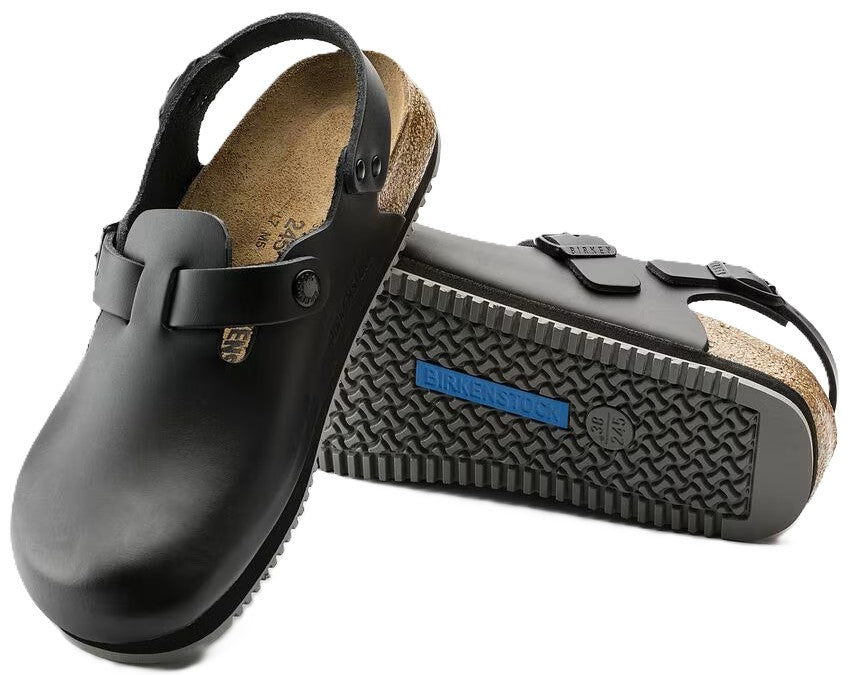 Birkenstock Tokio Super Grip Clog - Black Leather | Comfortable Cork Footbed - Grady’s Feet Essentials - Birkenstock