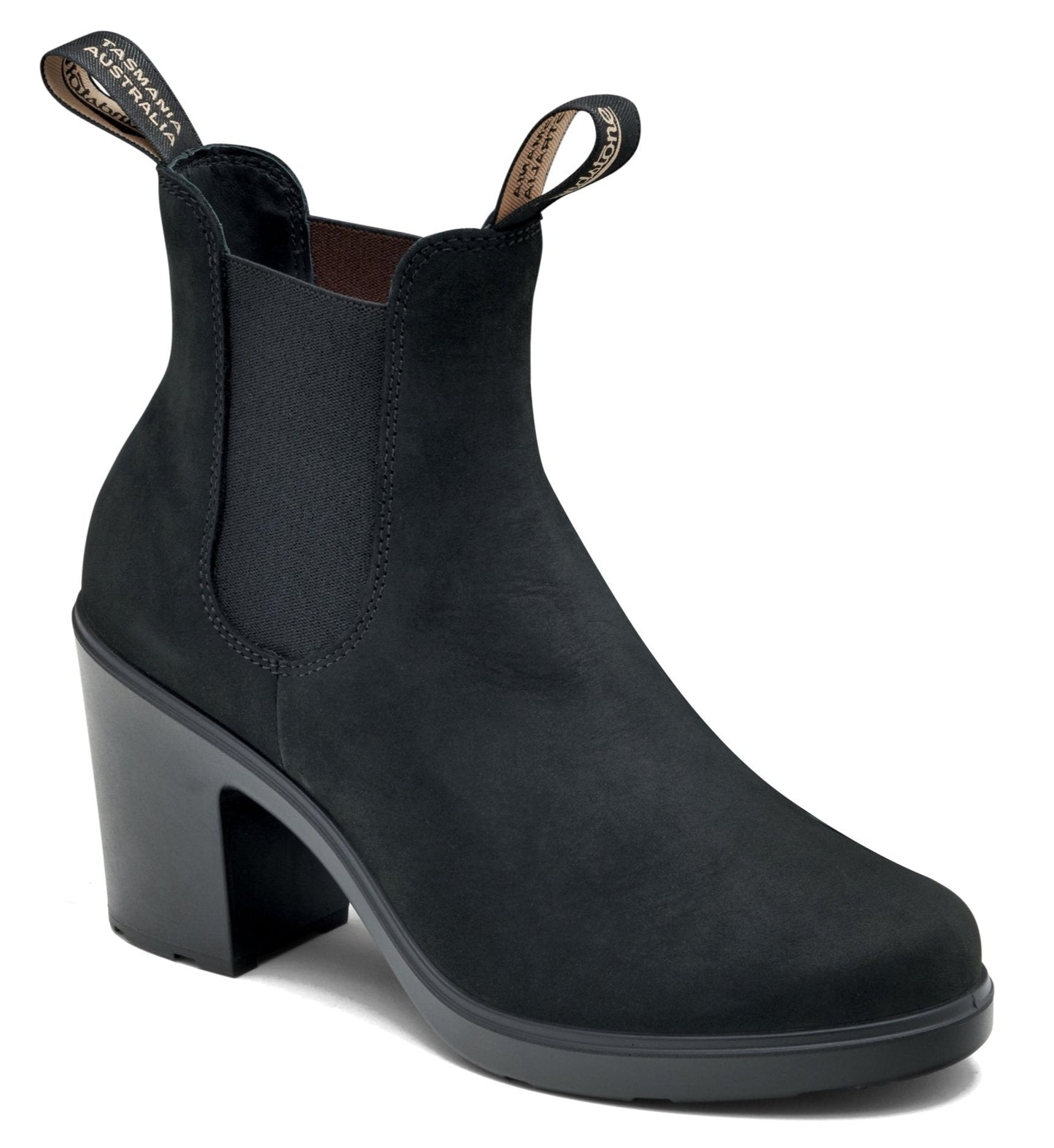 Blundstone 2460 Women's High Heel Black Nubuck - Grady’s Feet Essentials - Blundstone