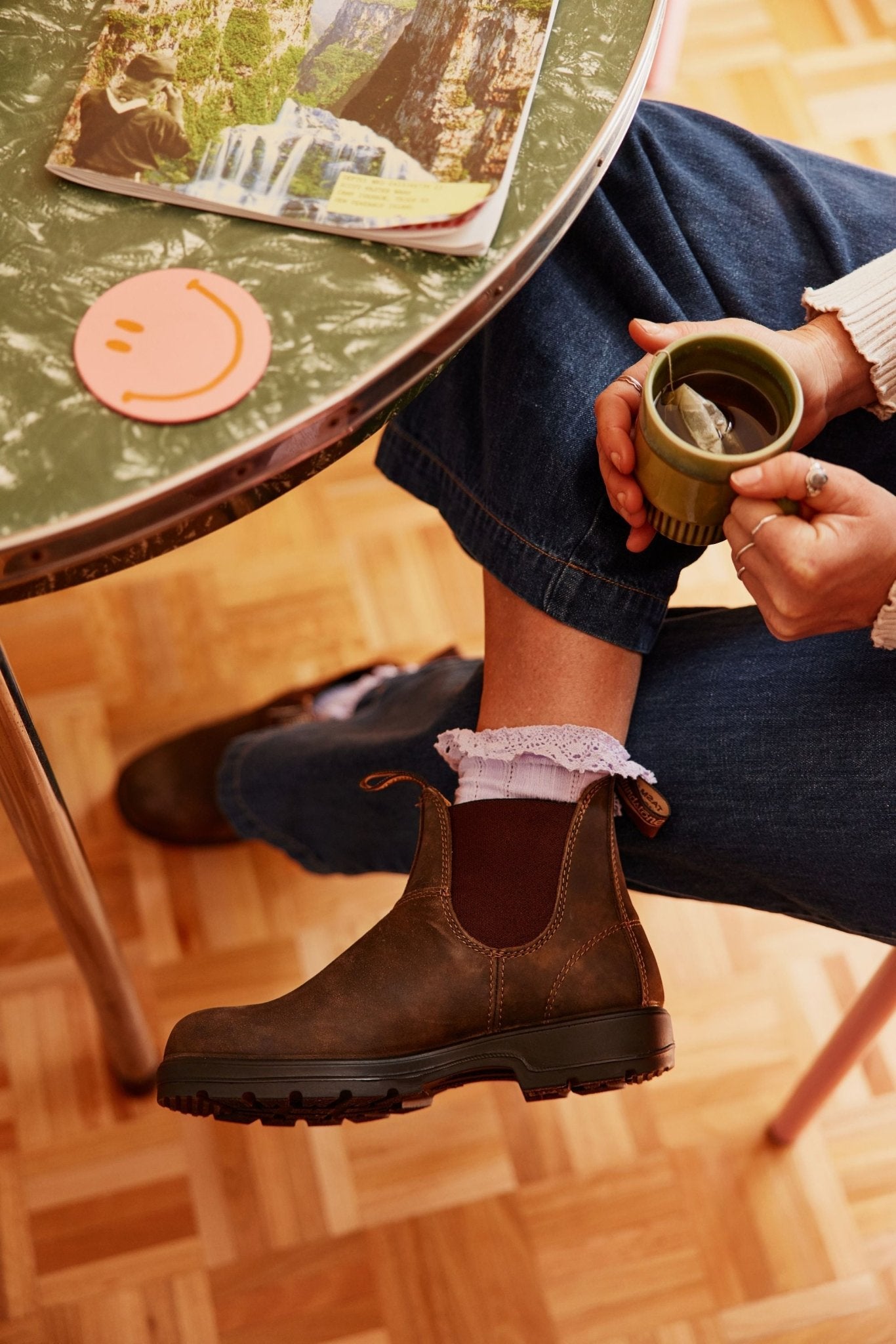 Blundstone Classic 585 - Rustic Brown Leather | Lightweight, Durable Pull - On Boots - Grady’s Feet Essentials - Blundstone