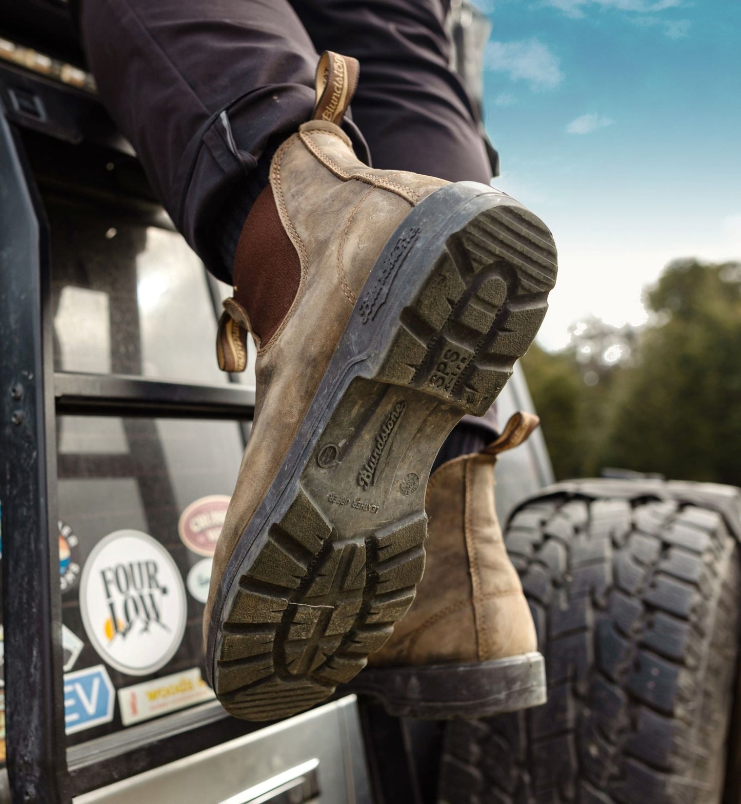 Blundstone Classic 585 - Rustic Brown Leather | Lightweight, Durable Pull - On Boots - Grady’s Feet Essentials - Blundstone
