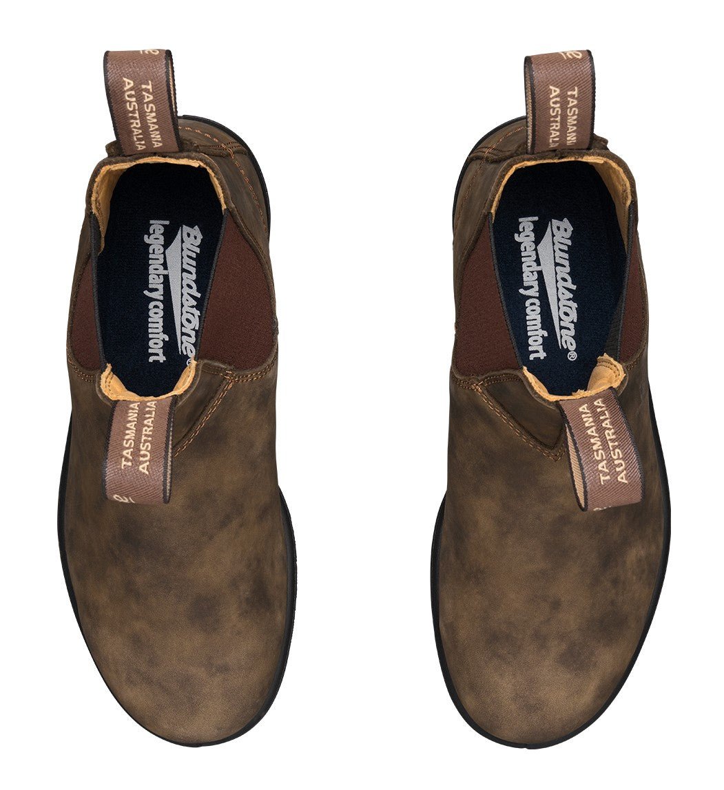 Blundstone Classic 585 - Rustic Brown Leather | Lightweight, Durable Pull - On Boots - Grady’s Feet Essentials - Blundstone