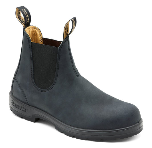 Blundstone Classic 587 - Rustic Black Leather | Lightweight, Durable Pull - On Boots - Grady’s Feet Essentials - Blundstone