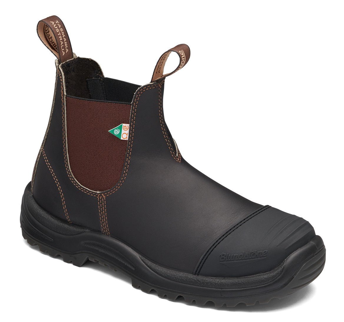 Blundstone CSA 167 - Stout Brown Leather | Work & Safety Boot Rubber Toe Cap - Grady’s Feet Essentials - Blundstone