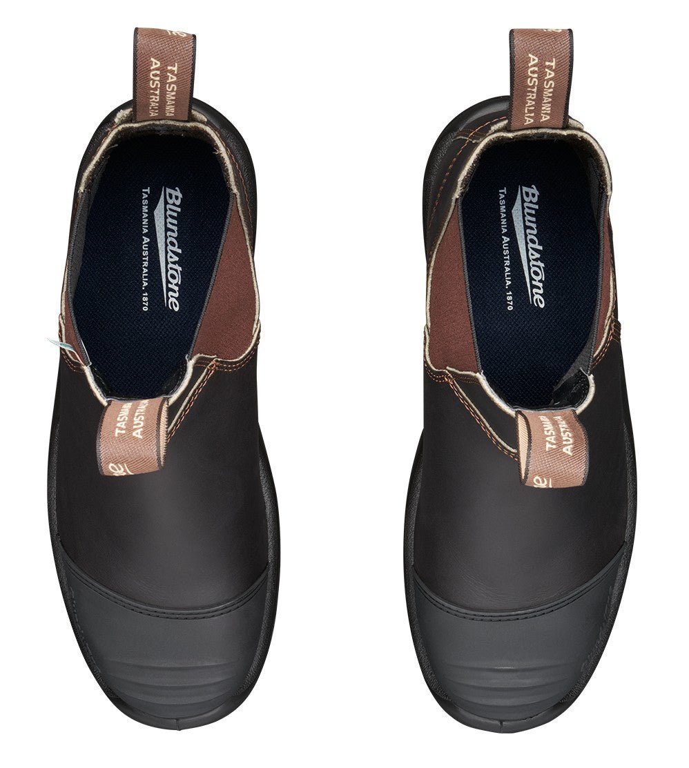 Blundstone CSA 167 - Stout Brown Leather | Work & Safety Boot Rubber Toe Cap - Grady’s Feet Essentials - Blundstone