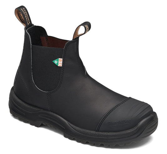 Blundstone CSA 168 - Black Leather | Work & Safety Boot Rubber Toe Cap - Grady’s Feet Essentials - Blundstone