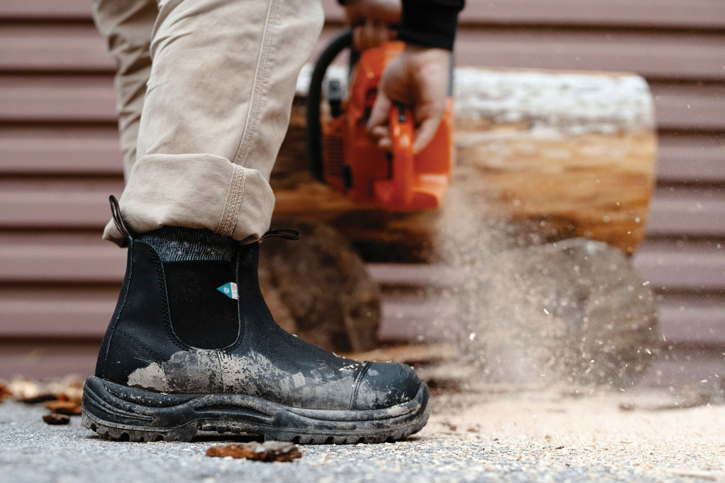 Blundstone CSA 168 - Black Leather | Work & Safety Boot Rubber Toe Cap - Grady’s Feet Essentials - Blundstone